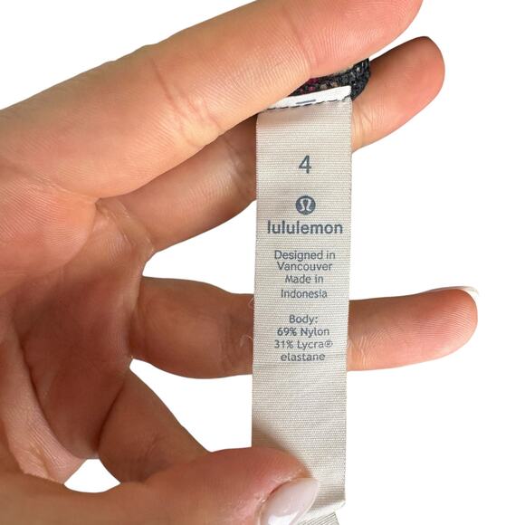 Lululemon Wunder Under Hi-Rise 28" Full Length Colorful Floral Athletic Tights - Picture 7 of 8